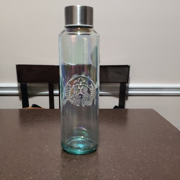 Starbucks Other - Starbucks Iridescent Recycled Glass Water Bottle 20 Fl Oz 